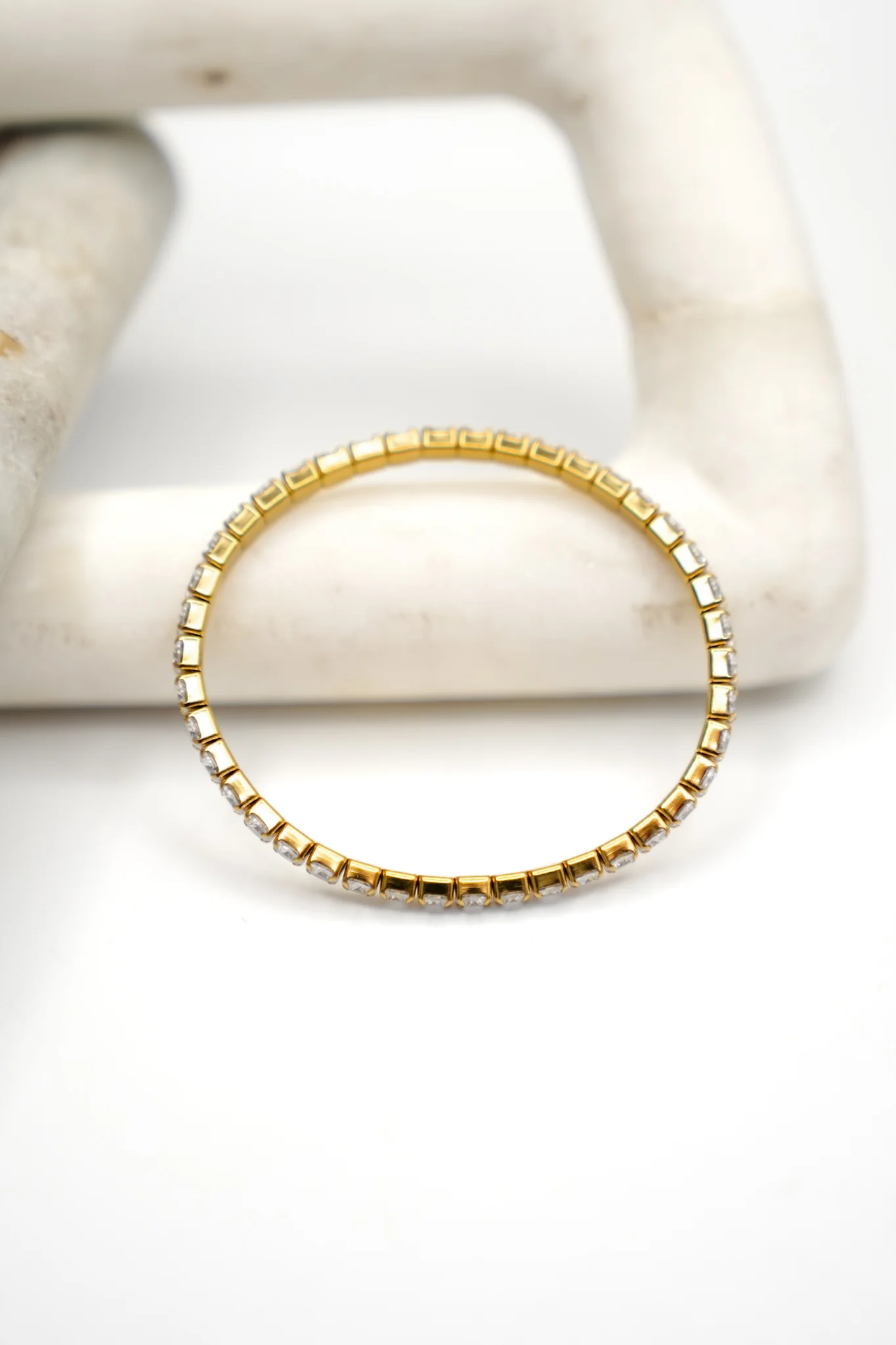 Chansutt Pearls Thick Stretchy Tennis Bracelet - Image 3