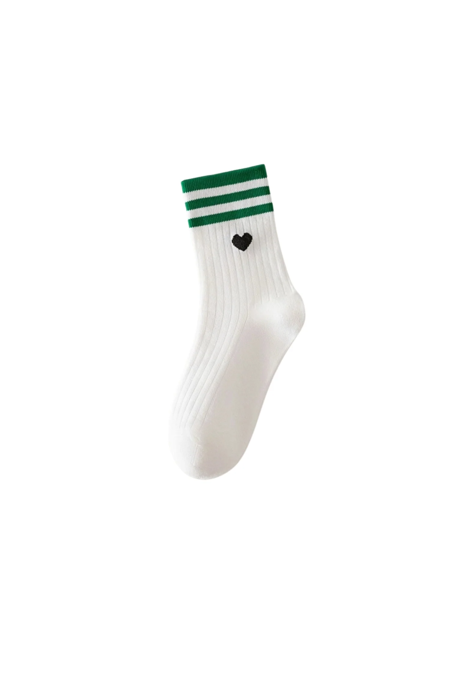 Double Stripe Print Crew Socks - Image 4