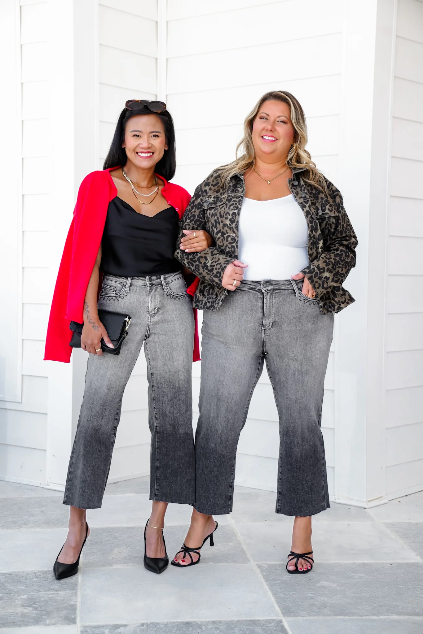 Judy Blue High Rise Vintage Grey Wash Cropped Wide Leg Jeans with Front Pocket Embroidery - Image 12