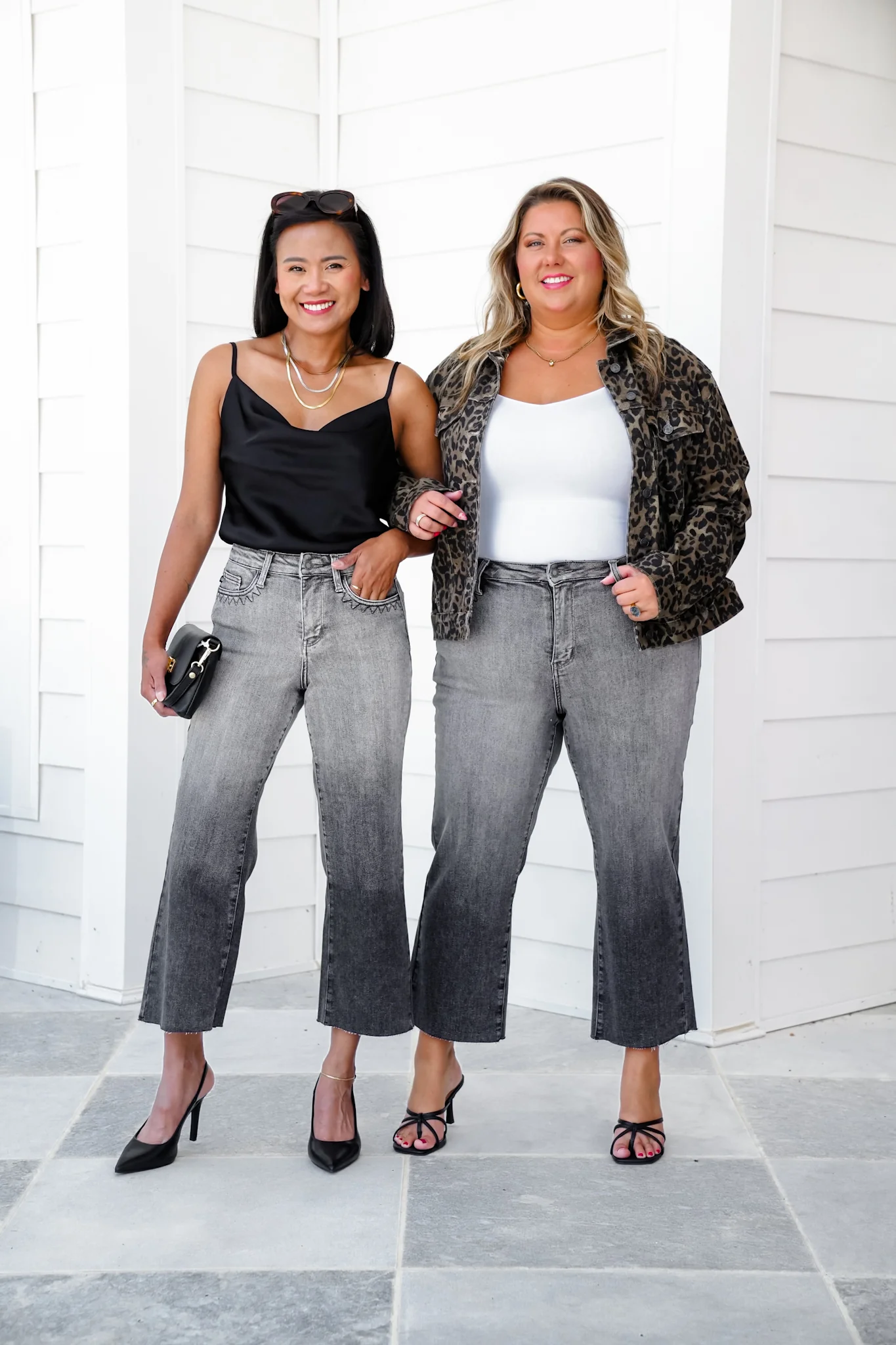 Judy Blue High Rise Vintage Grey Wash Cropped Wide Leg Jeans with Front Pocket Embroidery - Image 13