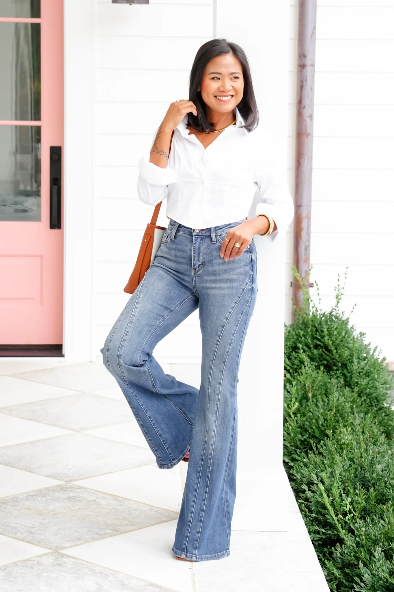 Judy Blue Golden Hour Mid Rise Flare Jeans with Double Angular Seam - Image 5