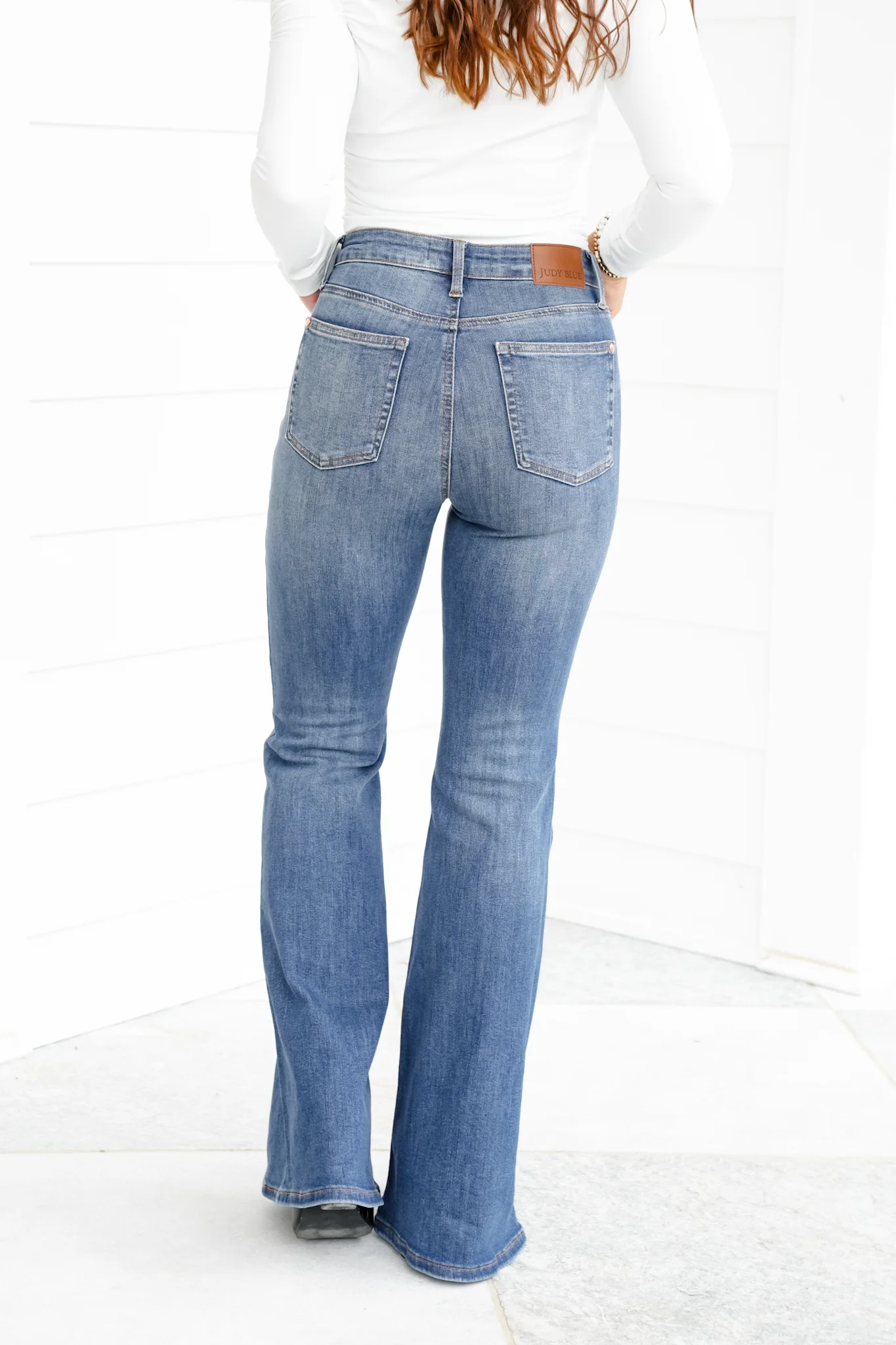 Judy Blue Golden Hour Mid Rise Flare Jeans with Double Angular Seam - Image 8