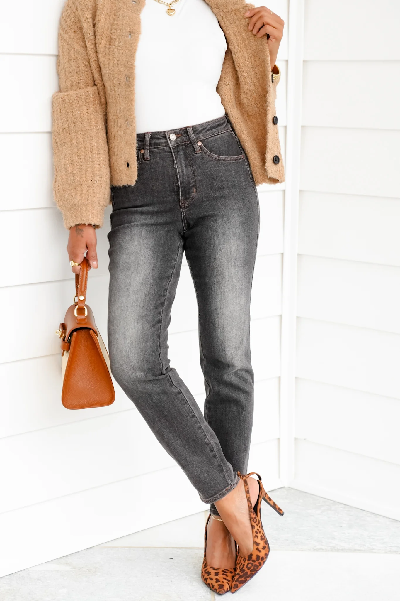Judy Blue Shades of Black Mid Rise Black Tummy Control Slim Leg Jeans - Image 6