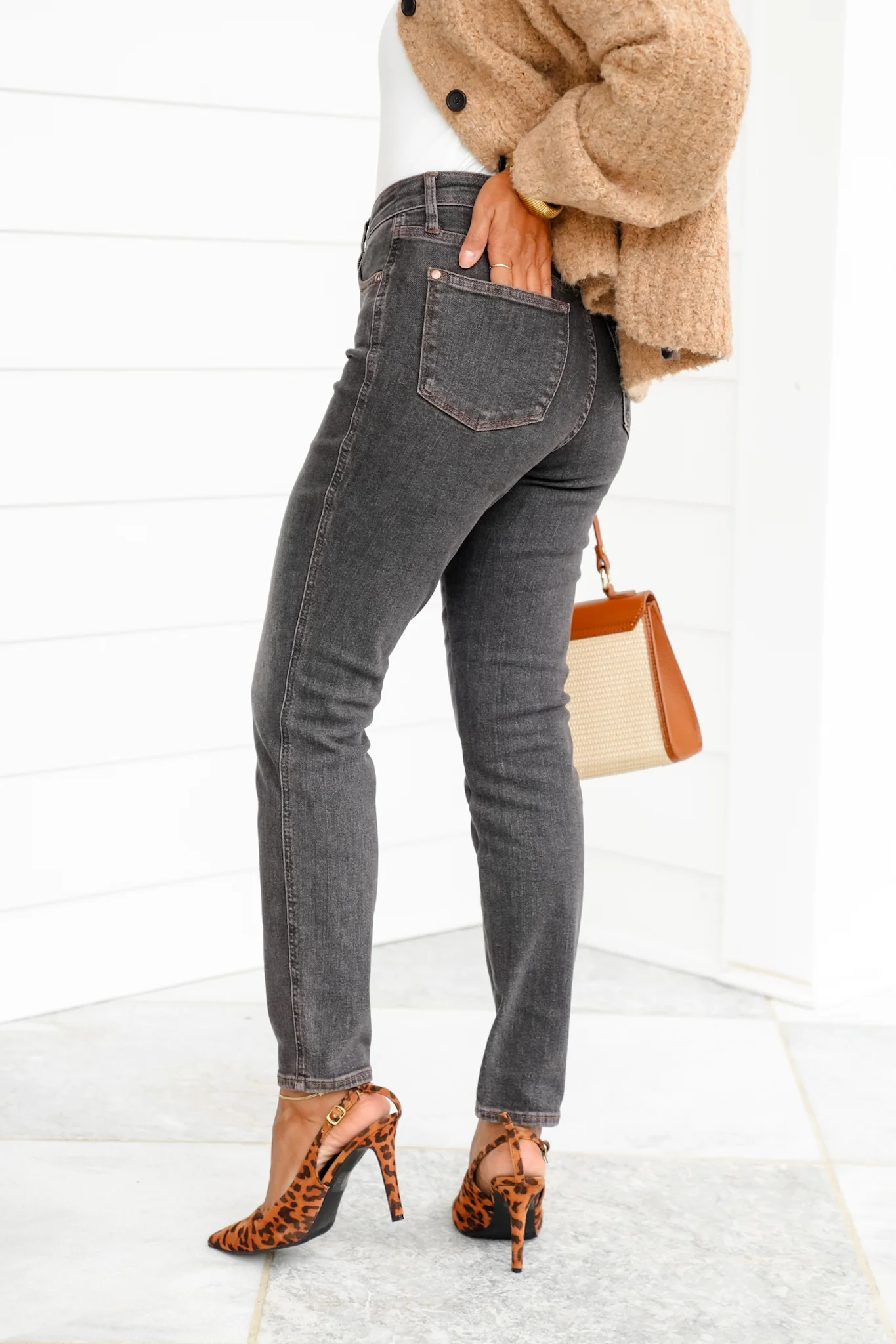 Judy Blue Shades of Black Mid Rise Black Tummy Control Slim Leg Jeans - Image 9