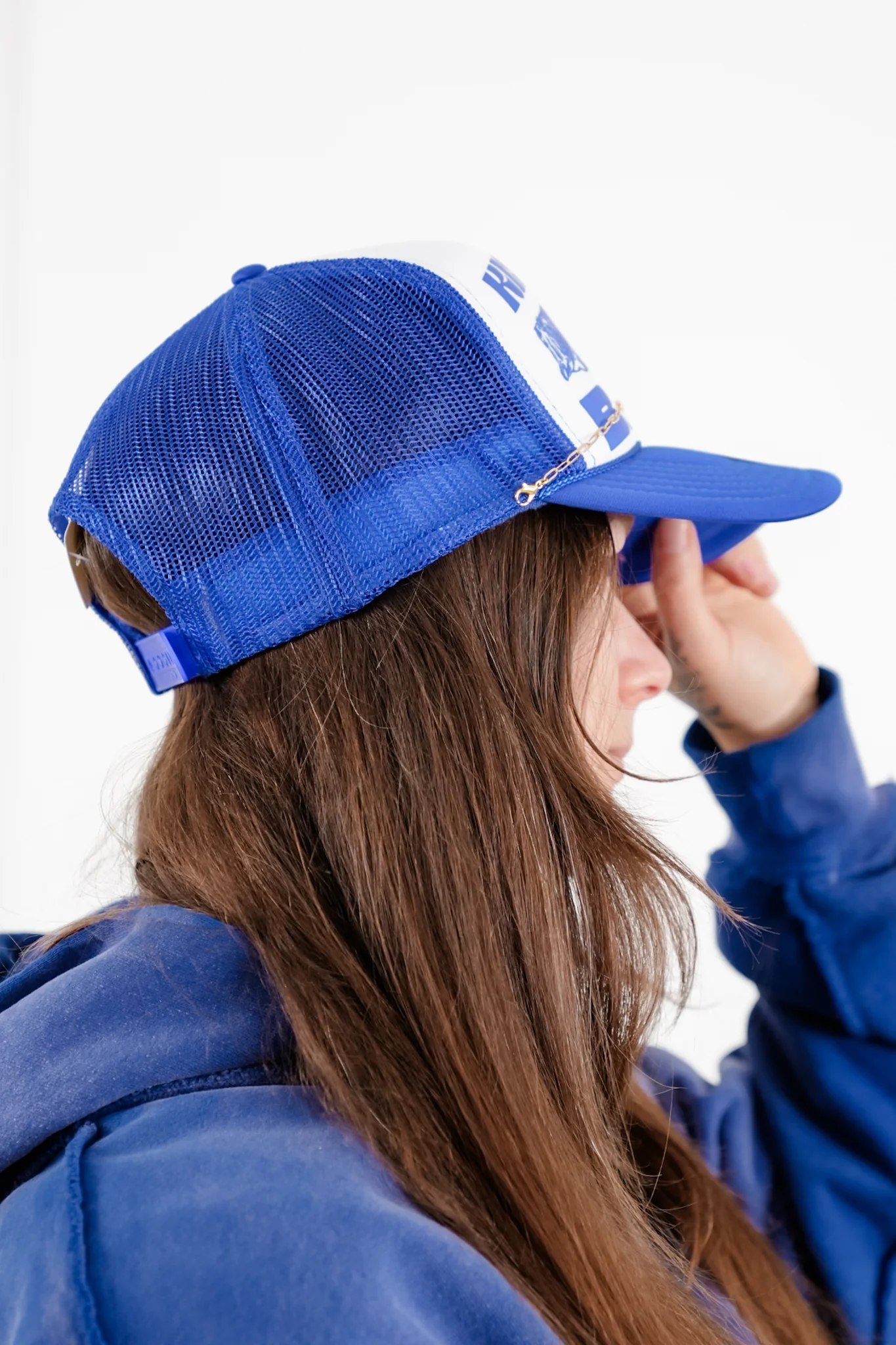 Kiss My Bass Trucker Hat with Chain - Image 3