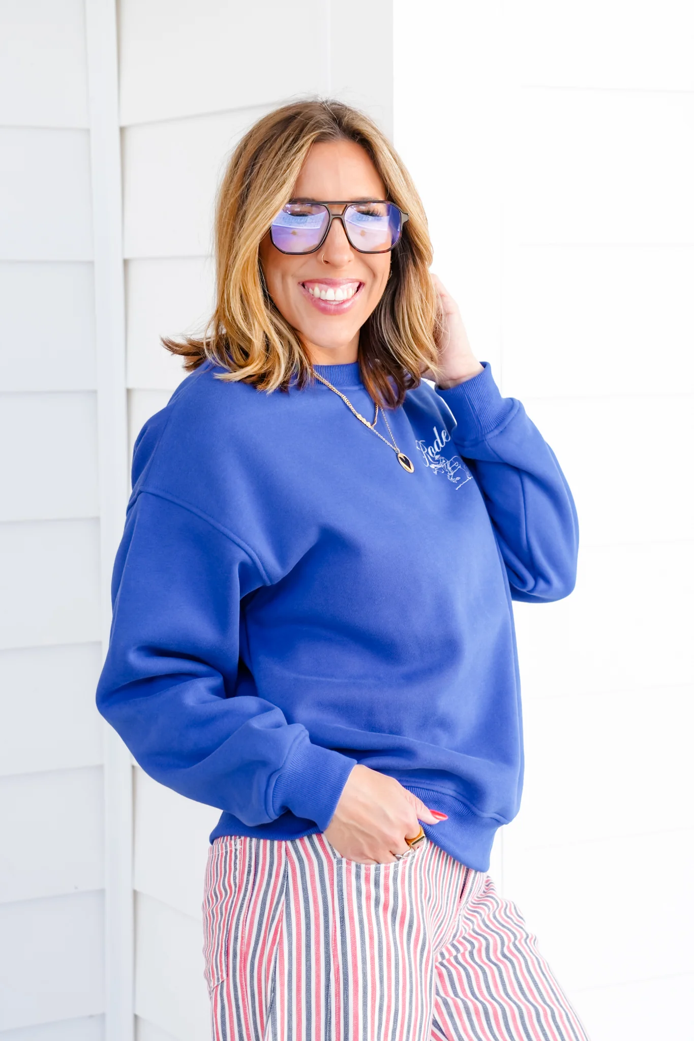 Long Sleeve Embroidered "Rodeo" Pullover Sweatshirt - Image 4