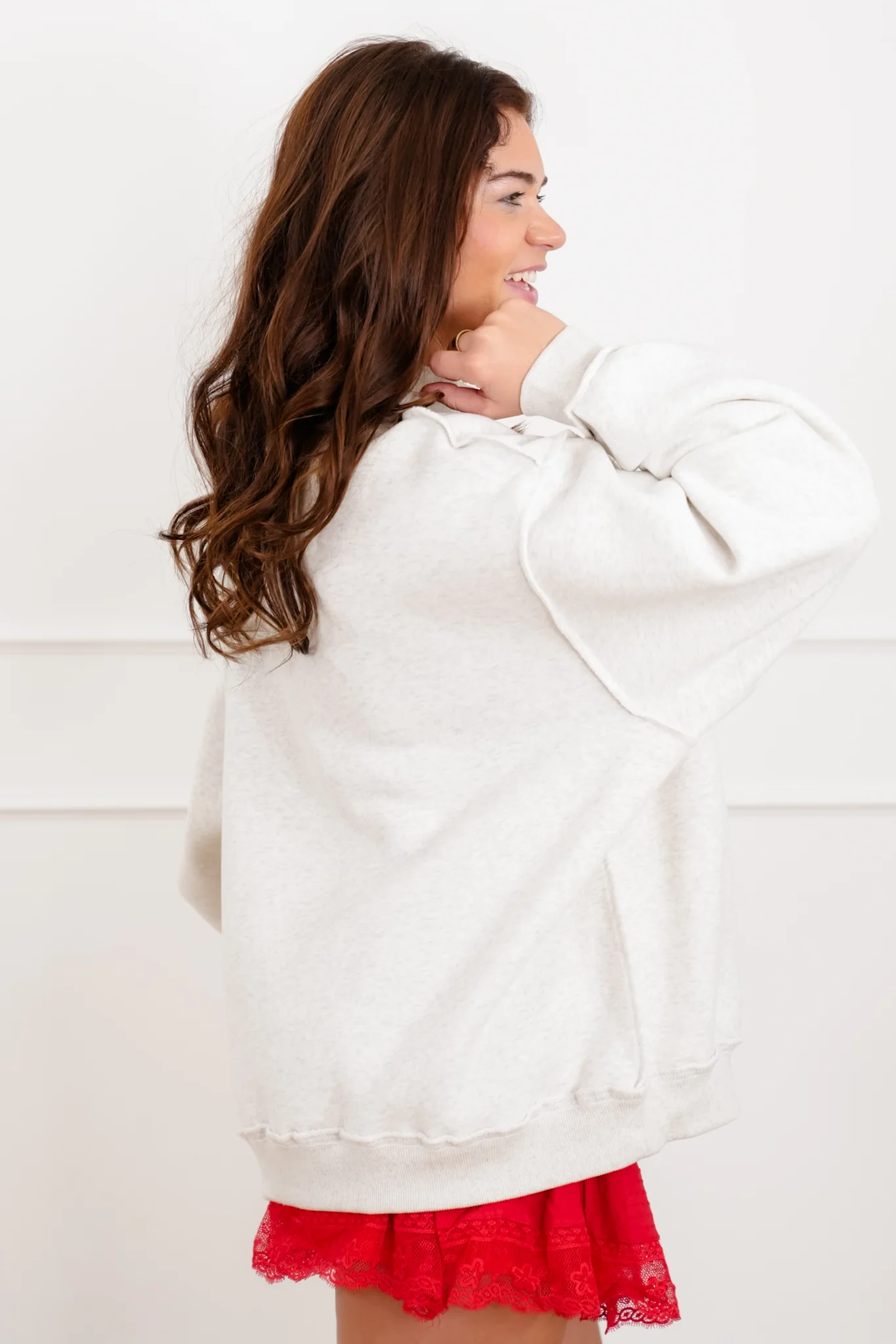 Long Sleeve Reversible "Spicy Marg/Hungover" Graphic Sweatshirt - Image 5