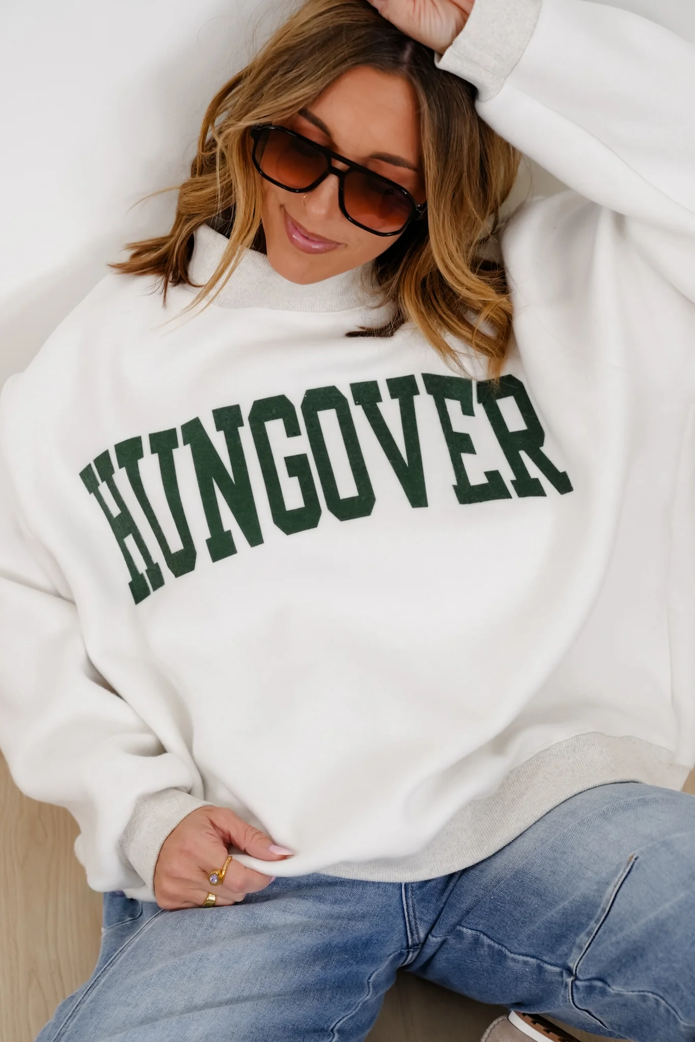 Long Sleeve Reversible "Vodka/Hungover" Graphic Sweatshirt - Image 6