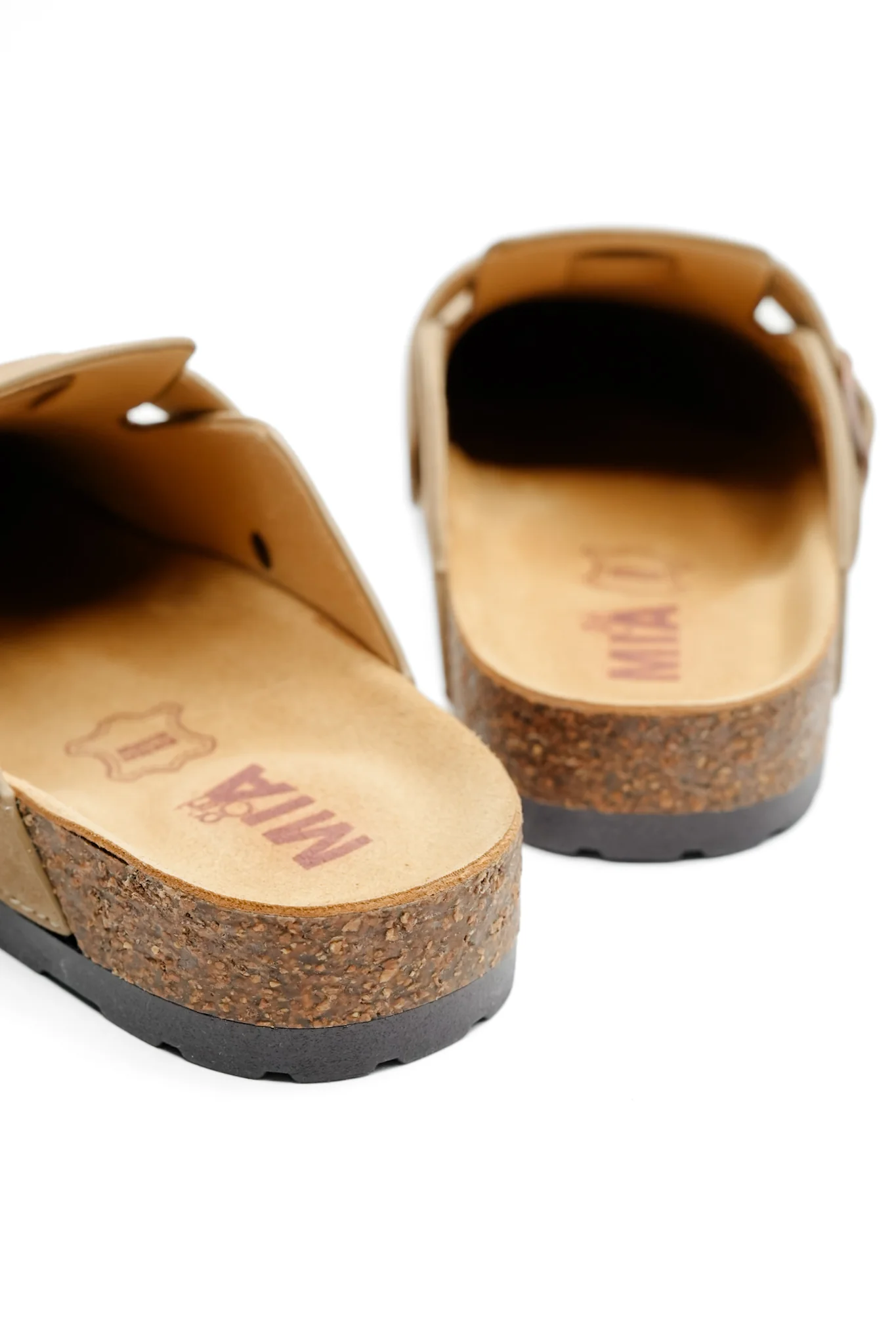 MIA Vegan Suede Buckle Clog with Cork Footbed - Image 3