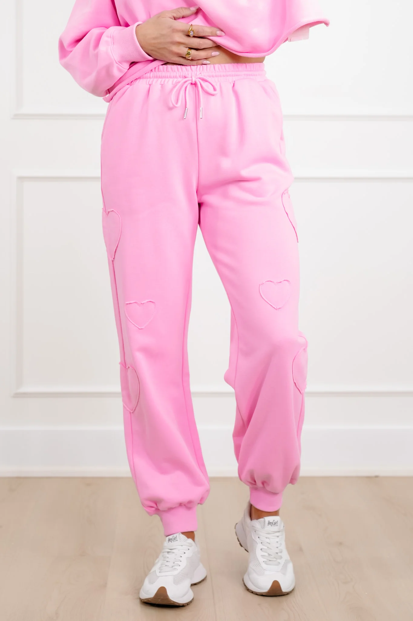Pink Jogger with Heart Patch - Image 2