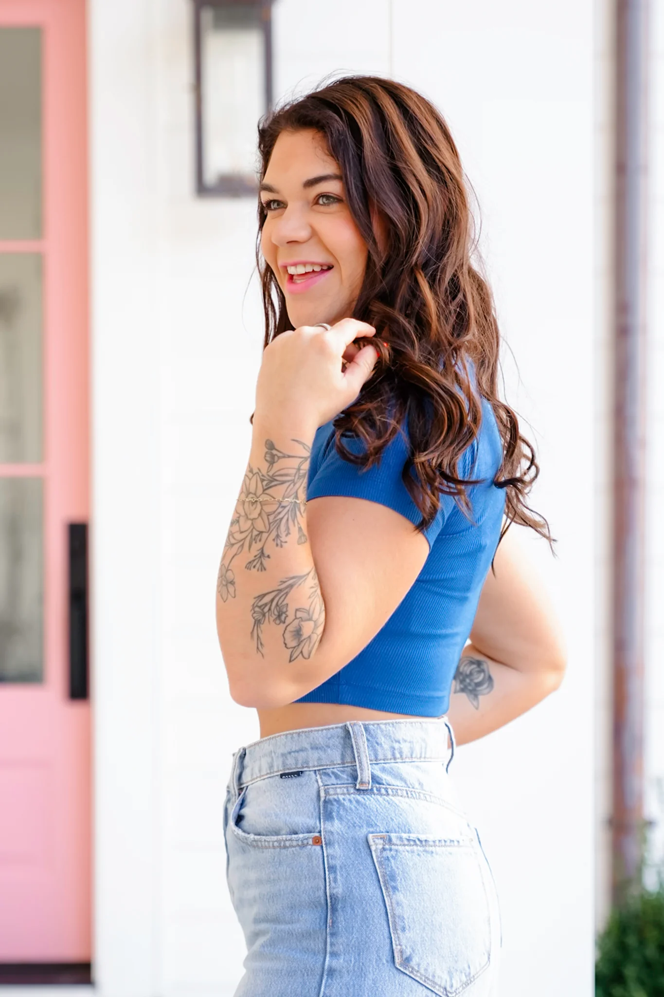 Door Buster! Zenana Ribbed Scoop Neck Crop Short Sleeve Top - Image 13