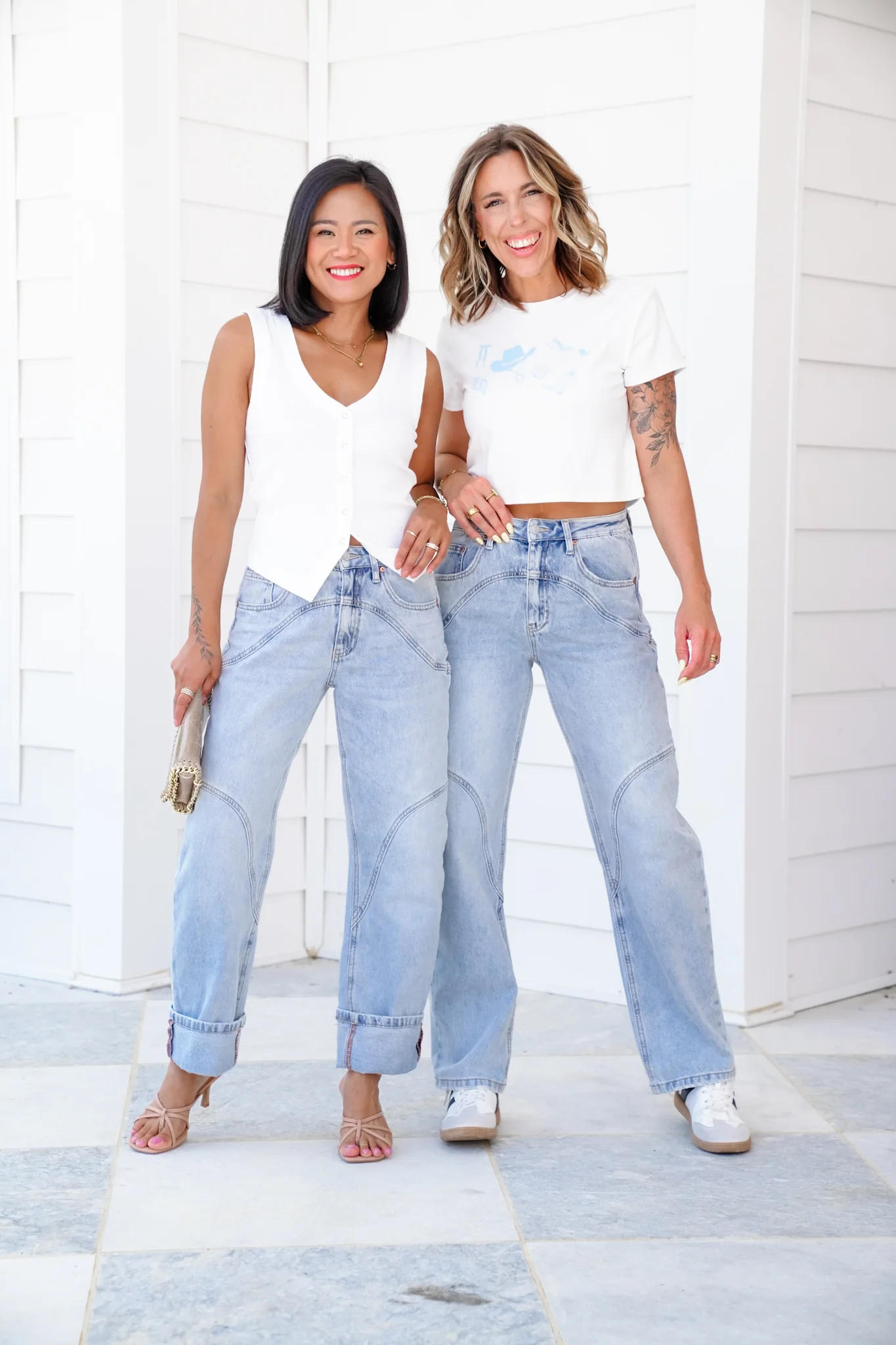 Restock! Saige High Rise Light Wash Barrel Jeans with Wide Cuff - Image 4