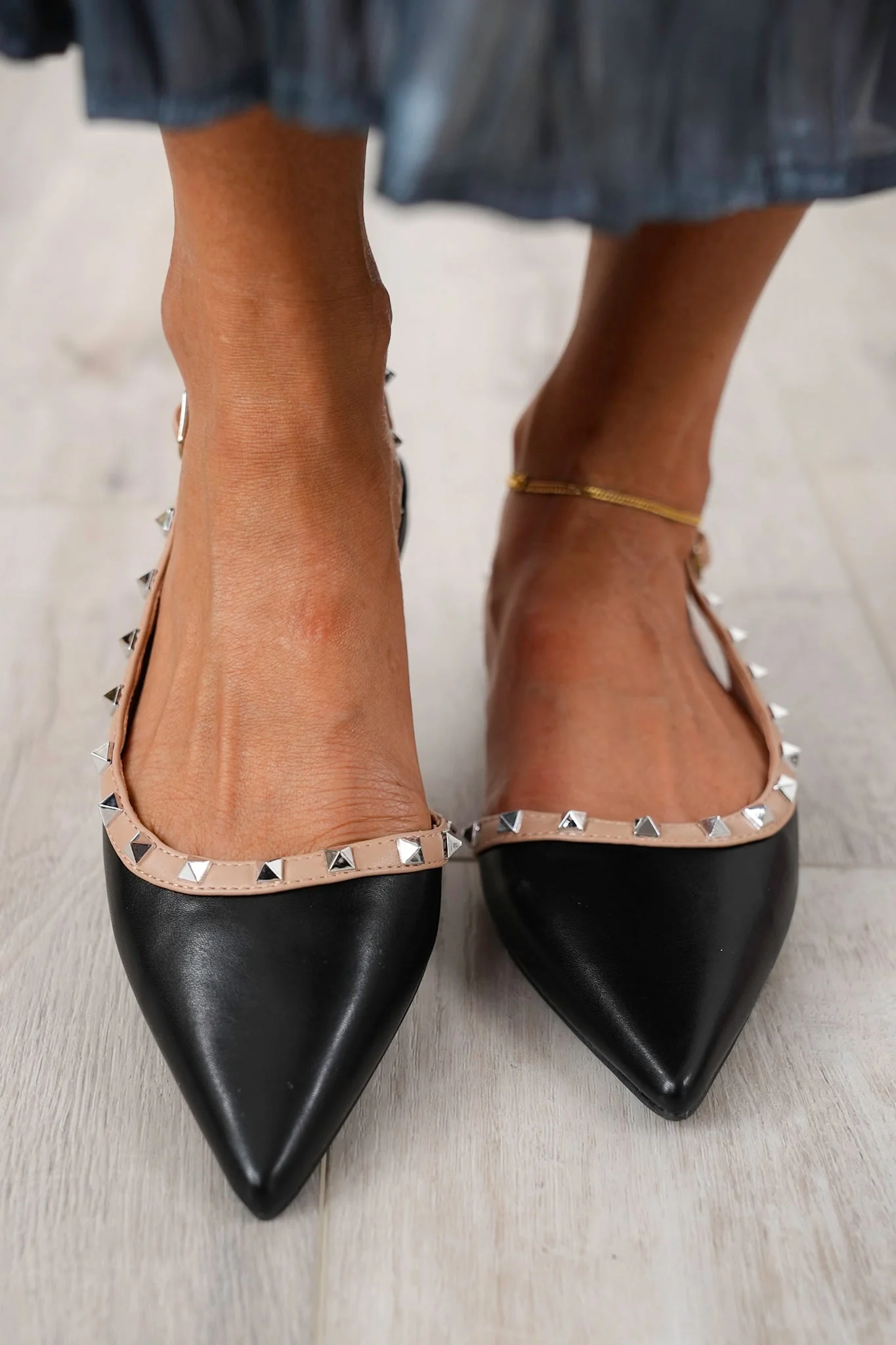 Restock! Studded Slingback Flat with Adjustable Ankle Strap - Image 10